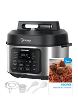 Midea WideMax 12-in-1 Electric Pressure Cooker, 6.5 Quart, 12 Presets, Multi-Functional Programmable Slow Cooker, Rice Cooker, Steamer, Sauté Pan, Cake, Yogurt, Warmer and More Midea