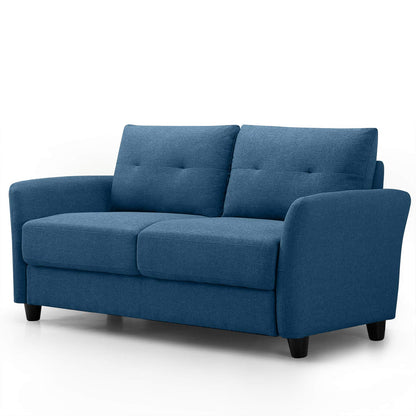 ZINUS Ricardo Loveseat Sofa / Tufted Cushions / Easy, Tool-Free Assembly, Lyon Blue