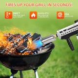 Gutenguy Powerful Propane Grill Torch Gun, Sous Vide Torch With Adjustable Flame, Flame Torch Thrower Gun Charcoal Lighter for BBQ, Campfire, Searing Steak, Cooking (Tank Not Included) Gutenguy