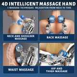 Massage Chairs Full Body, 4D Zero Gravity Shiatsu Massage Chair Recliner, Core Heating, 5 Massage Techniques, Deep Yoga Stretch, Foot Rollers, Airbags, Phone Controller, Bluetooth Speaker DODOPEN