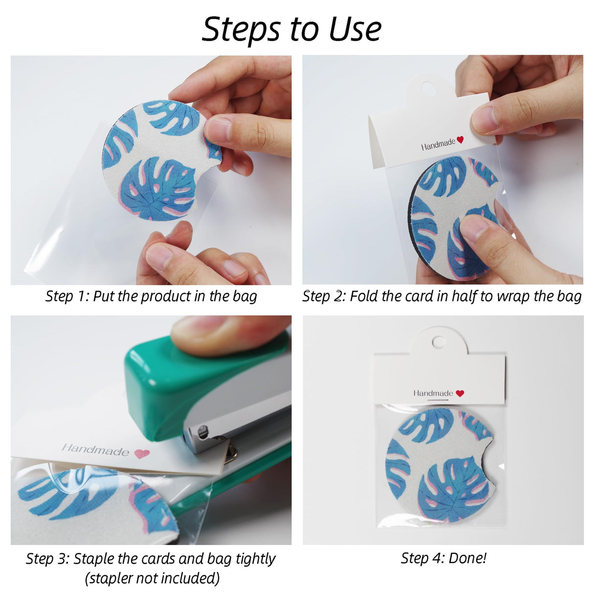 Vcekract 100Pcs Packaging for Small Business, Small Business Packaging Supplies for Bracelet, Car Coaster, Keychain, Jewelry, Display Cards for Selling, 3.14''×3.14'' Vcekract