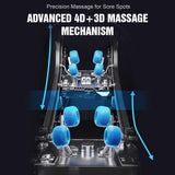 Alfine A688 Heaven Duet Massage Chair-4D & 3D Dual-Mechanism Zero Gravity Recliner with Yoga Stretch and Electric Automatic Footrest Extension-Full Body Relaxation (Mix) Alfine
