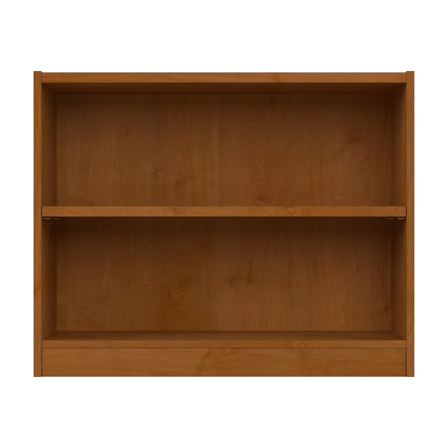 Bush Furniture Universal Small 2 Shelf Bookcase - Natural Cherry Finish - WoodArtSupply