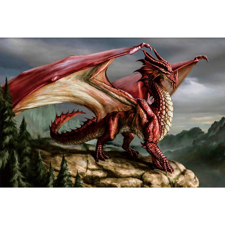 Ingooood-Jigsaw Puzzle 1000 Pieces-Sneak Peek Series-Red Dragon_IG-2106 Entertainment Toys for Adult Special Graduation or Birthday Gift Home Decor Ingooood