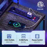 Bestier 71.5” Computer Desk, Gaming Desk with Long Monitor Stand and Hutch, Large L Shaped Corner Desk with Storage Shelf & Printer Stand Headset Hooks, Gamer Desk, Grey Oak Bestier