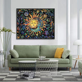 ARPADAMO Diamond Art Kits for Adults,5D Sun and Moon Diamond Painting DIY Landscape Diamond Art Diamond Painting Kits for Adult,Round Full Drill Diamonds, Diamond Art Kits for Home Decor-12x16inch ARPADAMO