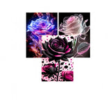 GXGLLPZBY 3 Pack Flower Diamond Art Kits for Adult Beginners,5D DIY Rose Floral Diamond Painting Kits for Adult,Full Drill Paint by Diamonds Dot Gem Art Painting Kits,for Home Decor 11.8X15.8inch GXGLLPZBY