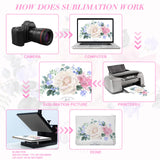 Eccliy 70 Pieces Sublimation Blank Canvas Makeup Bags Bulk Blank DIY Heat Transfer Cosmetic Makeup Bags Canvas Pen Case Pencil Bags Clear Sublimation Blank Pouch with Zipper(White,4.33 x 7.09 Inch) Eccliy