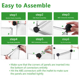 C&AHOME Cube Storage Organizer, 6-Cube Shelves Units, Closet Cabinet, DIY Plastic Modular Book Shelf, Ideal for Bedroom, Living Room, Office, 36.6" L x 12.4" W x 36.6" H Translucent White SBTM3506A C&AHOME