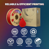 OVERTURE PLA Filament 1.75mm PLA 3D Printer Filament, 1kg Cardboard Spool (2.2lbs), Dimensional Accuracy +/- 0.02mm, Fit Most FDM Printer (Black 1-Pack) OVERTURE