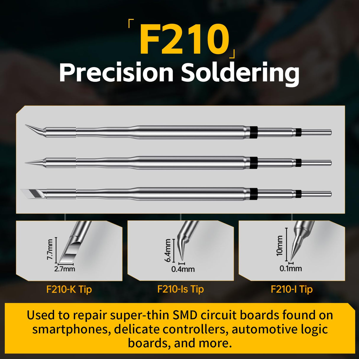 FNIRSI DWS-200 200W Precision Digital Soldering Station Kit, with 3 F210 & 6 F245 Soldering Iron Tips and 2 Helping Hands, Temp Value & Curve Mode, 3 Temperature Storage, Full-Color Display FNIRSI