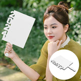 Ciieeo 5pcs Graduation Decoration Fan Picture Frame Graduation Picture Centerpieces Sublimation Photo Blanks Grad Decoration 2024 Graduation Frame Photo Frame Handheld White Ciieeo