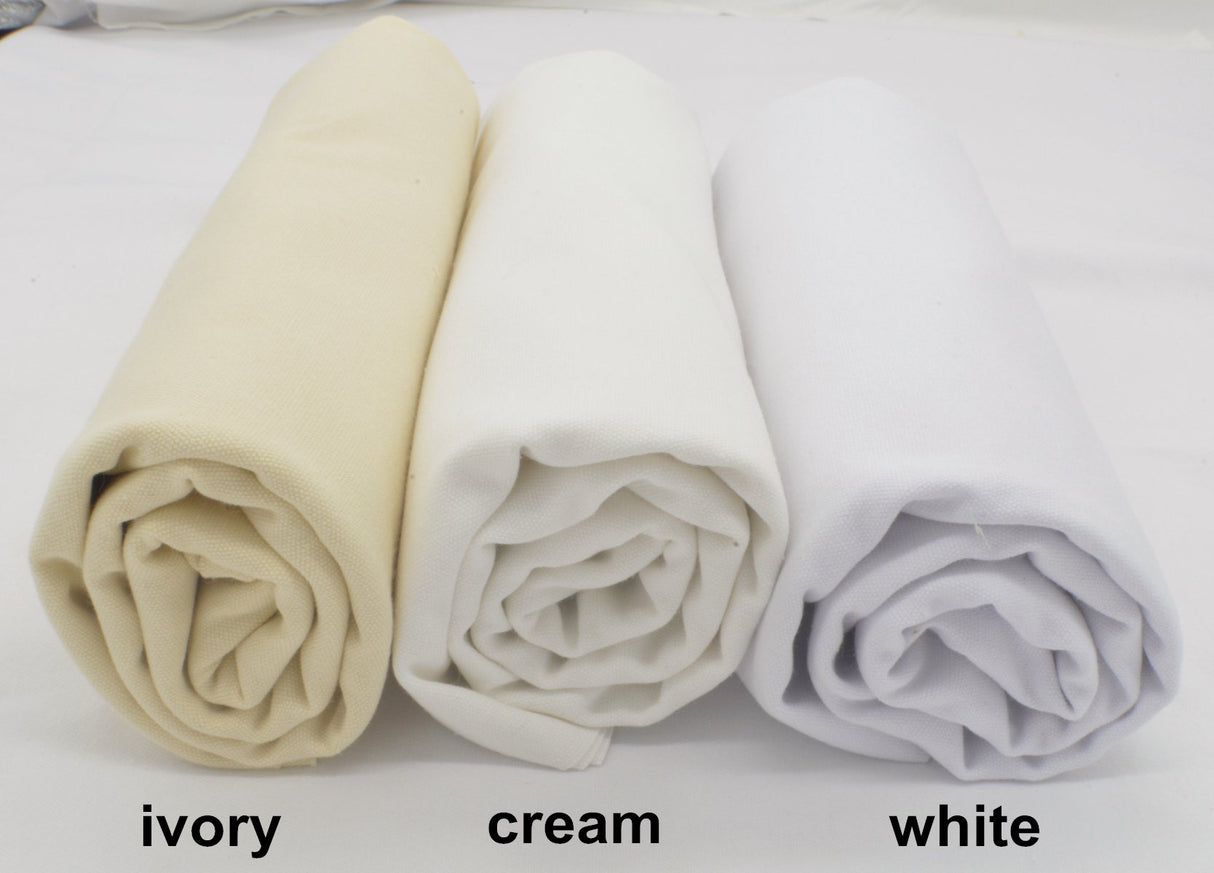 iNee 100% Cotton Fabric for Embroidery, Embroidery Fabric Cotton, 20 by 60-Inch, White iNee