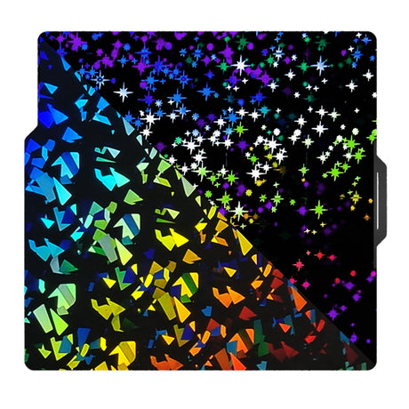 Sahvaim 3D Printer Platform Upgraded H1H Build Plate for Bambu Lab X1 X1C X1E P1P P1S A1, Double Sided Textured Flake+Star PEY Spring Steel Sheet Flexible Plate for Bambu Lab 3D Printer 257x257mm. SAHVAIM