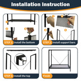 Fish Tank Stand: The Perfect 29 Gallon Metal Aquarium Stand Measuring 32.7" W x 13" D x 32.3" H to Fit Your Aquatic Display Needs. tongmo