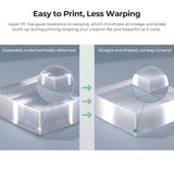 Creality PC Filament 1.75mm, Clear Polycarbonate Filament Designed for 300mm/s High Speed Printing, 1kg(2.2lbs)/Spool Hyper PC Filament, Tough and High Heat Resistant, Fits for 3D Printers Creality