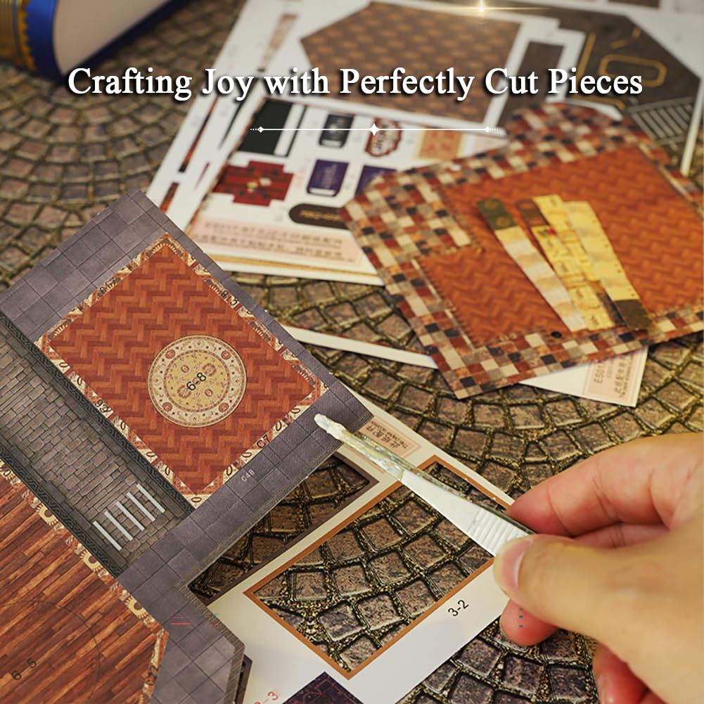 RHZN Miniature House Kit, Dollhouse Kit, Miniature Kit, DIY Mini House Building Kit for Adult, Book Shop RHZN