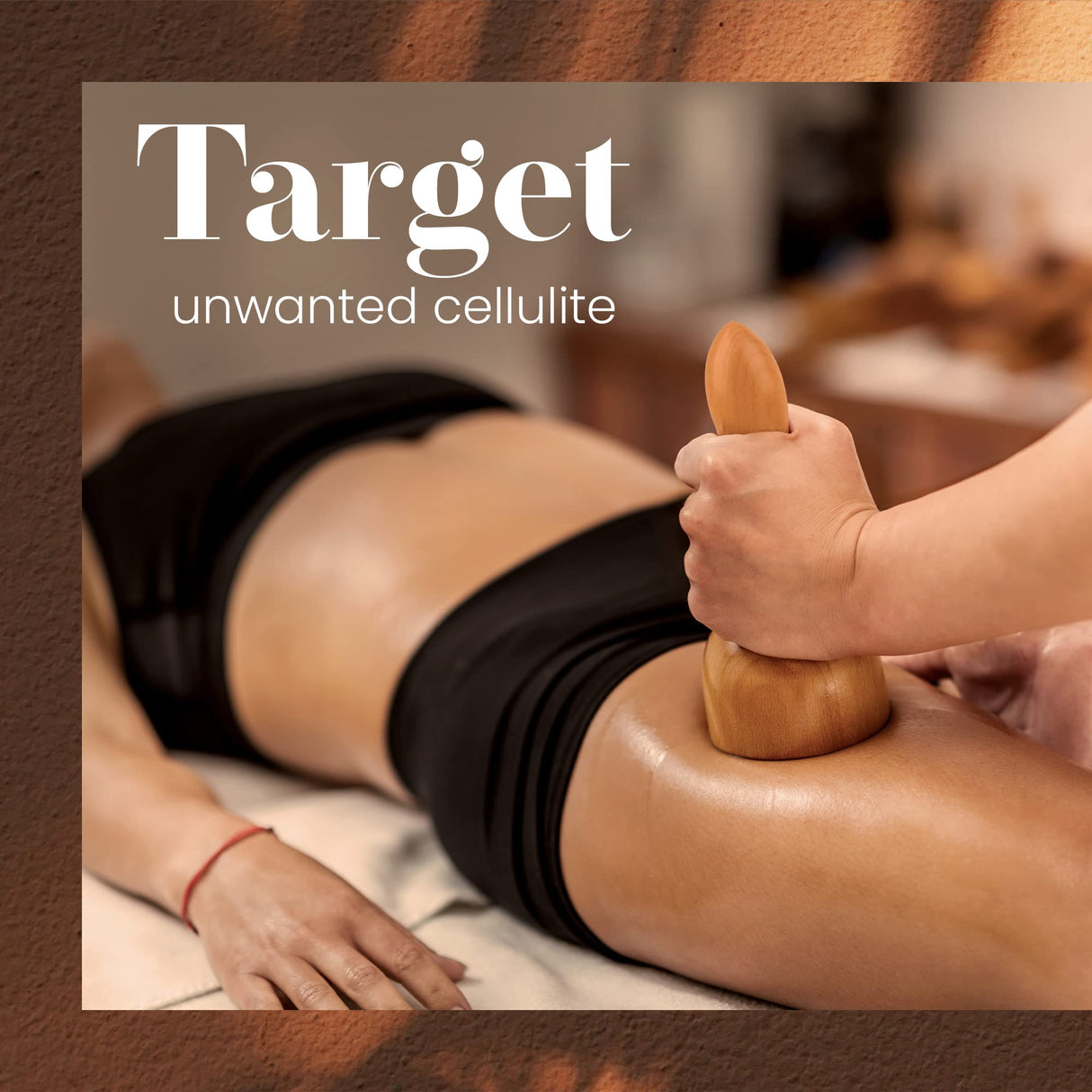 IMPRESA [2 Sizes] Wood Therapy Massage Tools for Body Contouring - Lymphatic Drainage Massager to Help Reduce Appearance of Cellulite - Body Shaping Maderoterapia Kit - Copa Sueca Wood Massage Tools IMPRESA