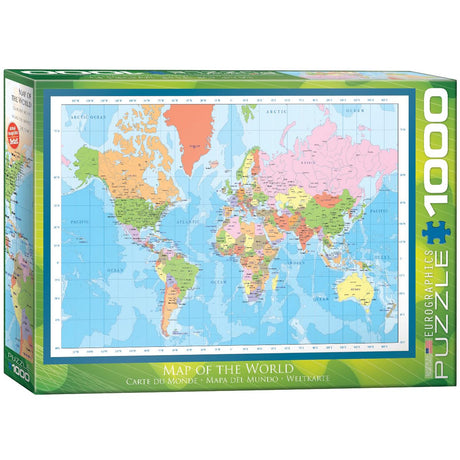 EuroGraphics Modern Map of The World Puzzle (1000-Piece) EuroGraphics