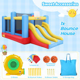 AKEYDIY Bounce House Ball Game Park, Large Bounce House for Kids 8-12, Sports Mania Bouncy House with Large Bounce Area/Dual Slides Inflatable Bouncer with Blower - Huge16ft x10ft AKEYDIY
