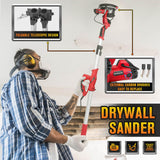Drywall Sander with 5 Variable Speeds and Double-Deck LED，750W High Power - Ideal for grinding drywall, ceilings, interior walls, exterior walls,loose plaster LuckySlycyc