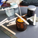 MILIVIXAY Wooden Candle Wick Holders,Candle Wicks Centering Device - Candle Centering Tool, 120 Pack MILIVIXAY