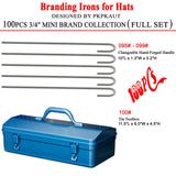 Custom Branding Irons Set for DIY Crafts - 100 Assorted Characters by PKPKAUT PKPKAUT