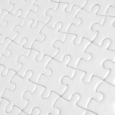 JAPCHET 12 Sets 15.5 x 11 Inches Sublimation Puzzle Blanks, 300 Pieces White Blank Sublimation Jigsaw Puzzles, DIY Custom Puzzle for Heat Press Thermal Transfer Printing Craft JAPCHET