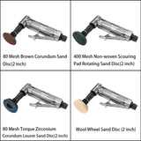 Right Angle Air Die Grinder With 22 Grinding Discs,1/4 inch Pneumatic Die Grinder Tool,Mini Angle Grinder Kit For Grinding,Polishing,Deburring YoShin