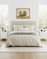 Apetaccat Fluted Nightstand, Farmhouse Night Stand with 3 Drawers, Mid Century Modern Side Accent Table,Bedside End Table for Bedroom, Living Room, White Apetaccat