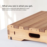 unununu Wooden Platform 3.7" Height.One Step Stool Larger 31.5" for Adults&Senior. Carbonization Porch Step,Stair Assist Indoor&Outdoor,Bedside Foot Stepper,Mobility Stepping.for Handicap,Elderly,Kids unununu