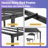 PayLessHere 18 Inch High Metal Platform Bed Frame with Maximum Storage Space Under The Heavy Duty Bed Frame No Box Spring Needed Noise-Free Easy Assembly (Twin) PayLessHere