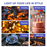 2 PCS Candle Lighter, Electric Lighter Arc Windproof Flameless with 360° Flexible Neck & LED Power Display,USB Rechargeable Lighter for BBQ, Grill, Camping, Fireplace, Stove SOYOK
