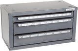 Huot 13000 Three-Drawer Drill Bit Dispenser Cabinet for Jobber Length Fractional Sizes 1/16" to 1/2" in 1/64" Increments Huot Manufacturing