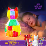 LAOESE Paint Your Own Cat Lamp Kit, Art Supplies Arts & Crafts Kit, Painting kit for Kids 6-12, Arts and Crafts for Kids Ages 8-12, Toys Girls Boy Birthday Gift Ages 3 4 5 6 7 8 9 10 11 12+ LAOESE