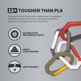 OVERTURE Super PLA+ Filament 1.75mm, Toughness Enhanced PLA Plus, Professional Toughness 3D Printer Filament 1kg (2.2lbs), High Precision +/- 0.02mm (Light Brown) OVERTURE