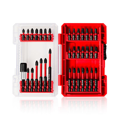 35Pcs Screwdriver Bits Set S2 Steel Screwdriver Impact Kit With a Storage Box, Used for Power Screwdrivers and Electric Drill Drivers