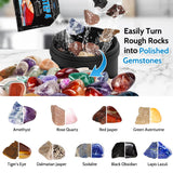 Rock Tumbler Kit 2.5lbs XL Barrel Rock Tumbler for Adults Kids Rock Polisher Tumbler Kit LCD Display 9-Speed Motor 9-Day Timer 2.5lbs Rough Gemstones 4 Polishing Grits Complete STEM Science Hobby Kit Acmeenjoy