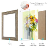 LUCKYLIFE 5x7 Picture Frame Set of 4, Rustic Farmhouse Picture Frames for Table or Wall Hanging LUCKYLIFE