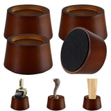 KOIKEY Furniture Raisers Bed Risers - 2 Inch Wooden Circle Heavy Duty Furniture Height Extenders Lifts for Sofa Couch Desk Chair Table Base Raising Space, Convenient Store and Cleaning, Pack of 4 KOIKEY