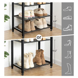 HOOBRO Shoe Rack, 8-Tier Shoe Storage Organizer, Narrow Shoe Shelf, Saving Space, Stable and Sturdy, Hold 14-21 Pairs of Shoes, for Entryway, Hallway, Living Room, Rustic Brown BF48XJ01 HOOBRO