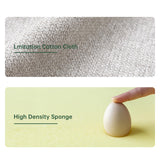 100% Solid Wood Upholstered Dining Chairs, Mid Century Modern Oak Dining Chairs with Curved Back Design with Butterfly Wing Shape for Kitchen, Dining Room, Restaurant (2, Log Color-Beige Cushion) Wayshome