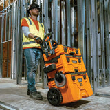 Klein Tools 54802MB MODbox Rolling Toolbox, Modular Tool Storage System with Side Mounting, 10-Inch Rubber Wheels, Removable Handle Klein Tools