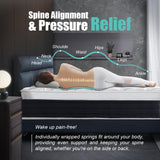 Soxgim King Mattress 10 inch King Size Mattress 80"*76"*10" Healthy Material Soft Comfortable Breathable Four-Sided Reinforcement Quiet Easy to Clean Vacuum Packed Soxgim