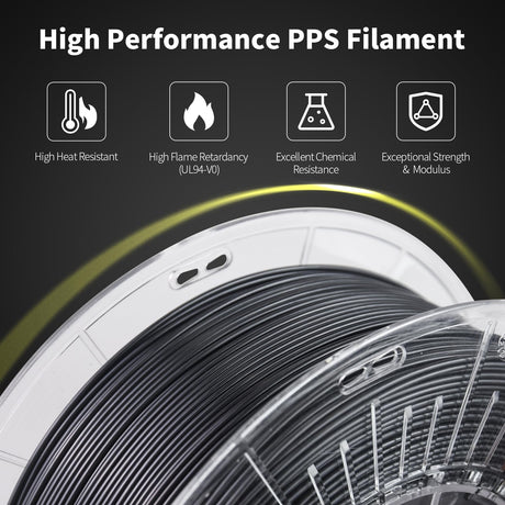 YXPOLYER PPS Filament 1.75mm Engineering Filament for FDM 3D Printer Filament 1KG with PC Spool yxpolyer
