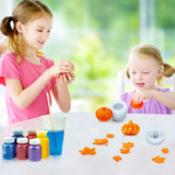 7 Pieces Pumpkin Silicone Molds Halloween Resin Molds Thanksgiving Candle Epoxy Maple Molds Mixed Ghost Mold for Fall DIY Craft Making Decoration Supplies Patelai