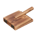 Restokki Tortilla Press Wood Multifunction Nonslip Wooden Handle Fine Workmanship Dough Pressing Tool Restokki