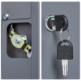 NICEGDLT Broom Closet, Broom Closet Storage Cabinets with Lock, 65" Metal Garage Organization Cabinet, Cleaning Supply Utility Storage Cabinet with Pegboard & Shelves for Laundry Room,Workshop NICEGDLT