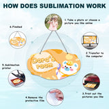 2Pack Sublimation door Sign Blanks, Aluminum Sublimation Door Hanger 2 side Printable Wall Hanging Front Door Decor for DIY Crafts,Home,Foyer, Garden,Yard, Bar XIHEYOMI