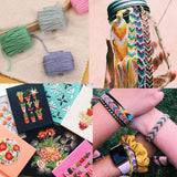 660Pcs Friendship Bracelet String Kit with Storage Box, Embroidery Floss Kit Include 110 Colors Embroidery Thread, 500 Beads, 50 Cross Stitch Tools for Hand Embroidery Knitting Sewing Floss Bobbins CUVOKUR